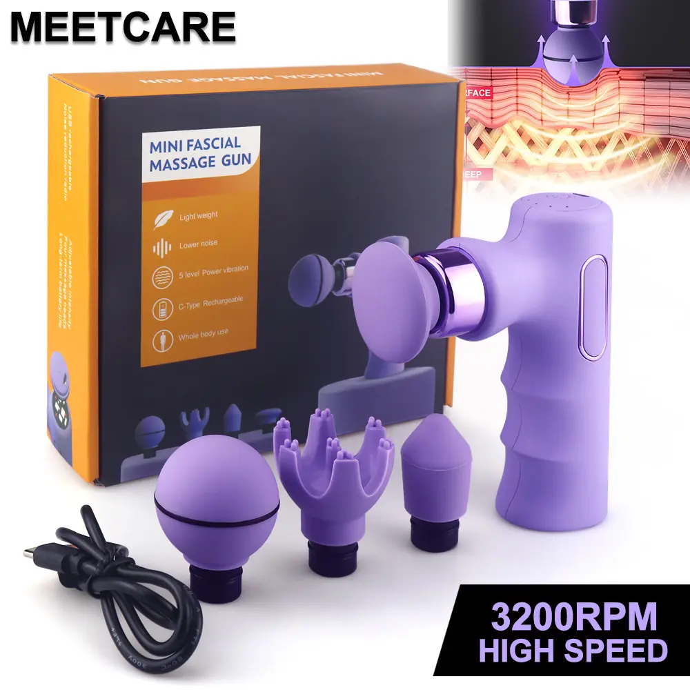 Electric Massage Gun Mini Powerful Muscle Relax Deep Massager Brushless Motor Pain Relief Body Slim Sport Exercise for Fitnesss