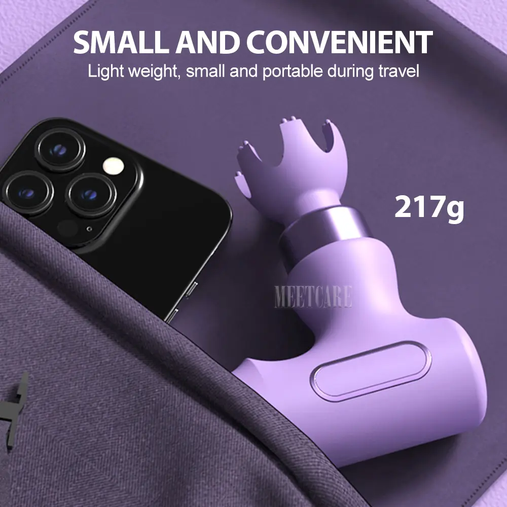 Electric Massage Gun Mini Powerful Muscle Relax Deep Massager Brushless Motor Pain Relief Body Slim Sport Exercise for Fitnesss