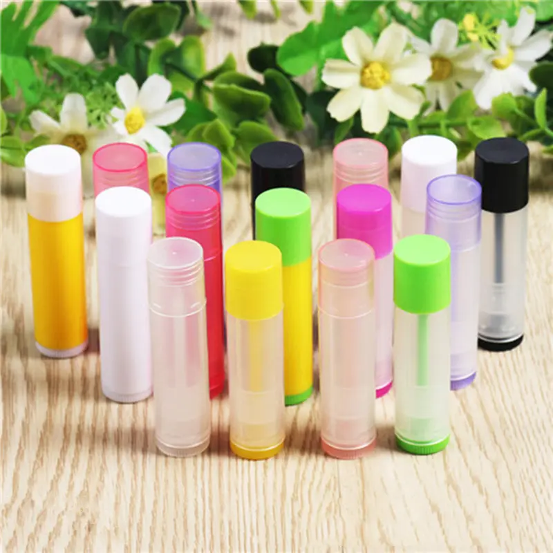 10 Pcs/lot 5ml Lipstick Tube Lip Balm Containers Empty Cosmetic Containers Lotion Container Glue Stick Clear Travel Bottle