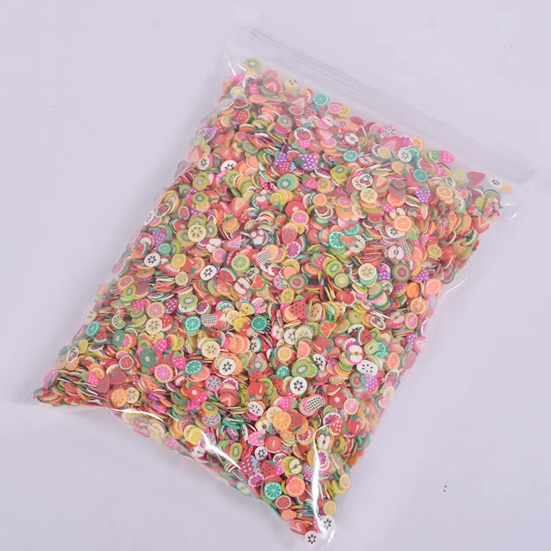 1000pcs/Bag 3D Tiny Cute Nails Decorations Art Accessories Star/Cartoon/Flower/Fruit/Feather Slices Slicing Nail