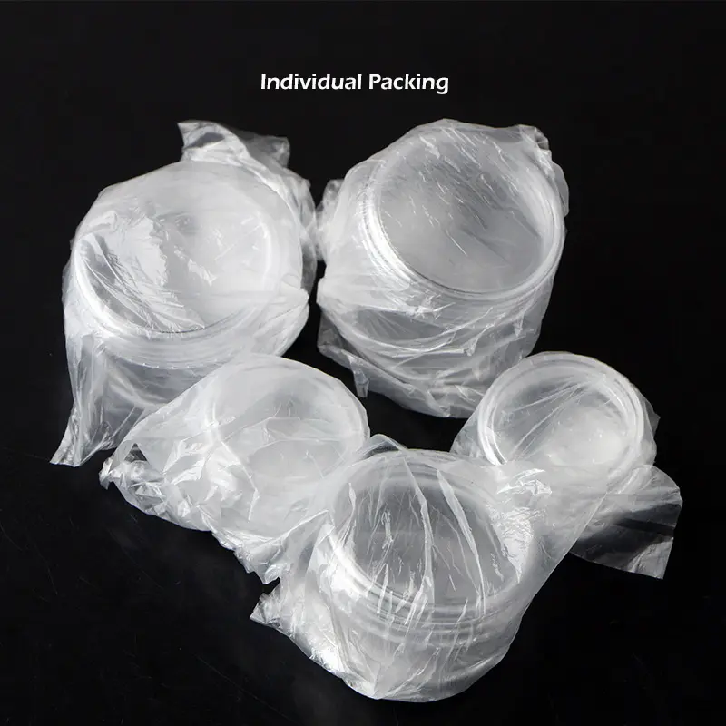 100Pcs Cosmetic Jar 3/5g Small Empty Cosmetic Refillable Bottles Plastic Eyeshadow Makeup Face Cream Jar Pot Container