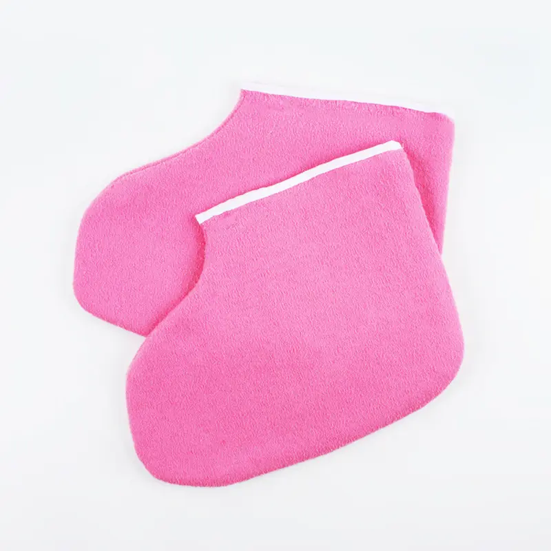 1Pair Nail Paraffin Hands Feet Mitts Infrared Therapy SPA Machine Cotton Glove Skin Care Heat Wax Mitten Nail Art Tools