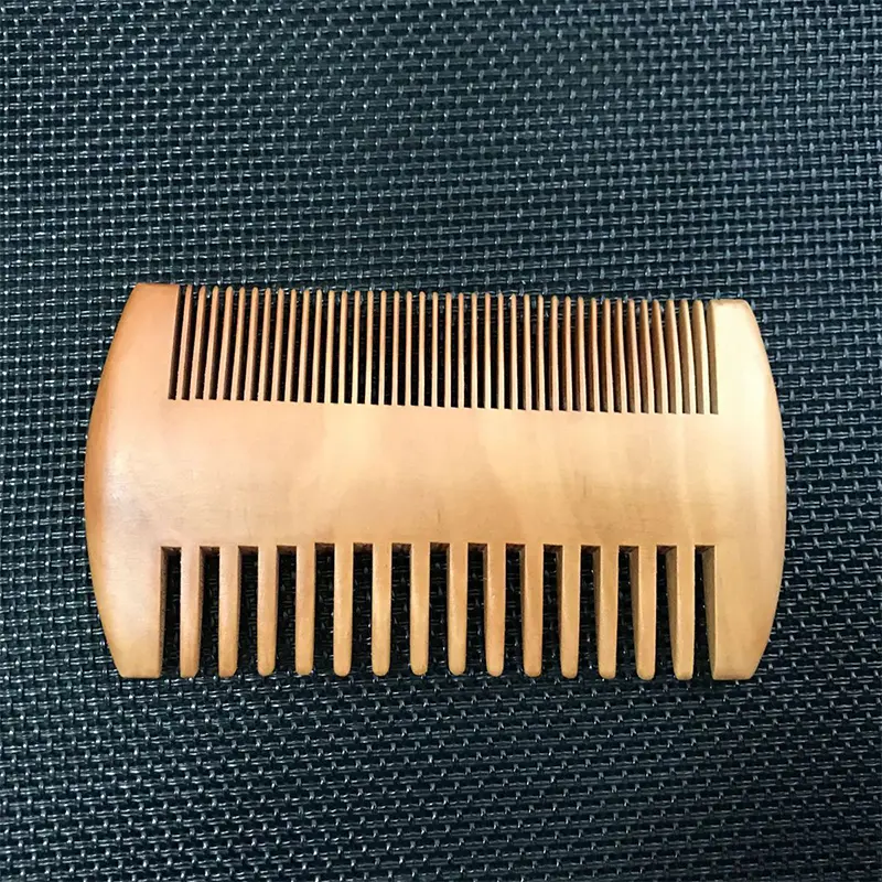 Wooden Beard Comb Anti Static Wood Pocket Comb with Fine Coarse Teeth For Beard Hair Mustaches Beard Hair Comb maquiagem