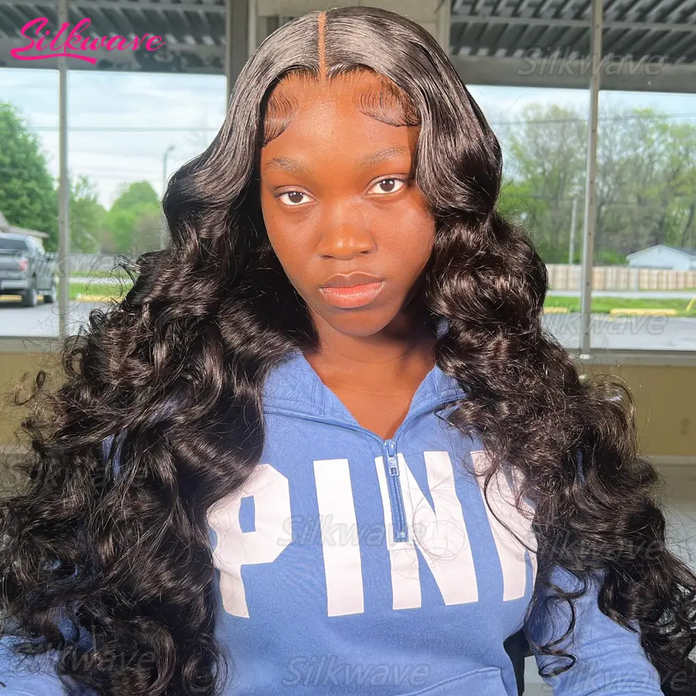 250 Density 13x6 Hd Lace Frontal Wig Body Wave Human Hair Wig 30 40 Inches Loose Wave Lace Front Wig Preplucked For Black Women