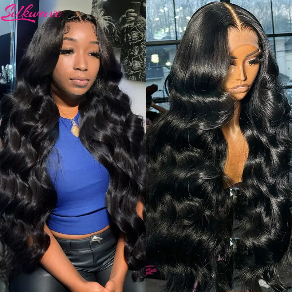 250 Density 13x6 Hd Lace Frontal Wig Body Wave Human Hair Wig 30 40 Inches Loose Wave Lace Front Wig Preplucked For Black Women