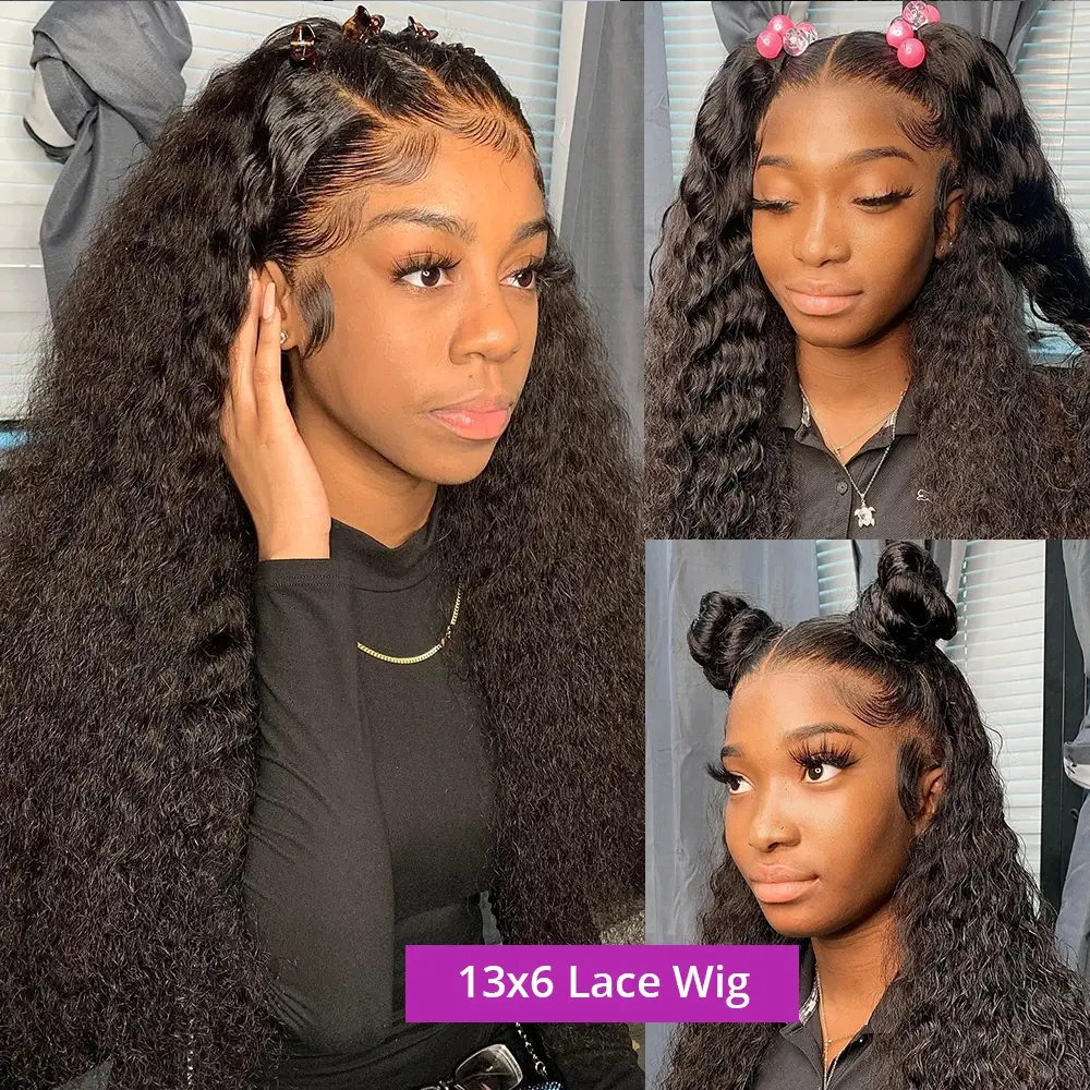 Silkwave 40Inch Water Wave Curly Lace Front Wigs 13x6 Hd Deep Wave Lace Frontal Wig 13x4 Transparent Lace Frontal Human Hair Wig