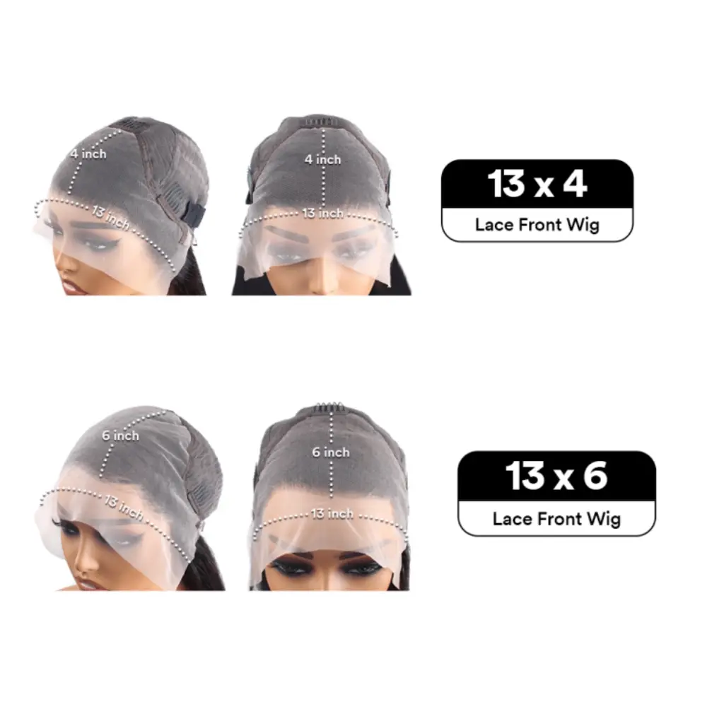 250 Density 13x6 Hd Lace Frontal Wig Body Wave Human Hair Wig 30 40 Inches Loose Wave Lace Front Wig Preplucked For Black Women
