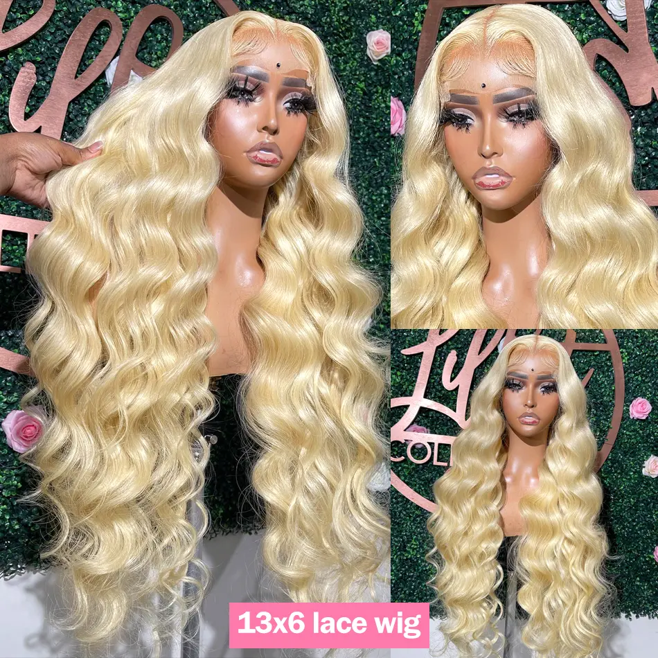 613 Honey Blonde Wig Human Hair 30 Inch 13x6 Hd Lace Frontal Wig 200 Density Body Wave 13x4 Transparent Lace Front Wig For Women