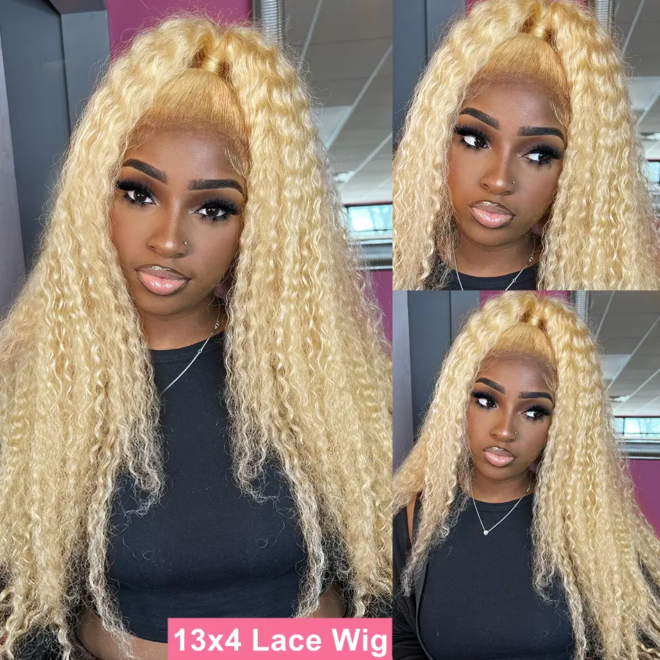 Silkwave Water Wave 613 Hd Lace Frontal Wig 13x6 Human Hair Wigs Deep Wave Blonde Honey Colored Curly Wigs For Women Brazilian