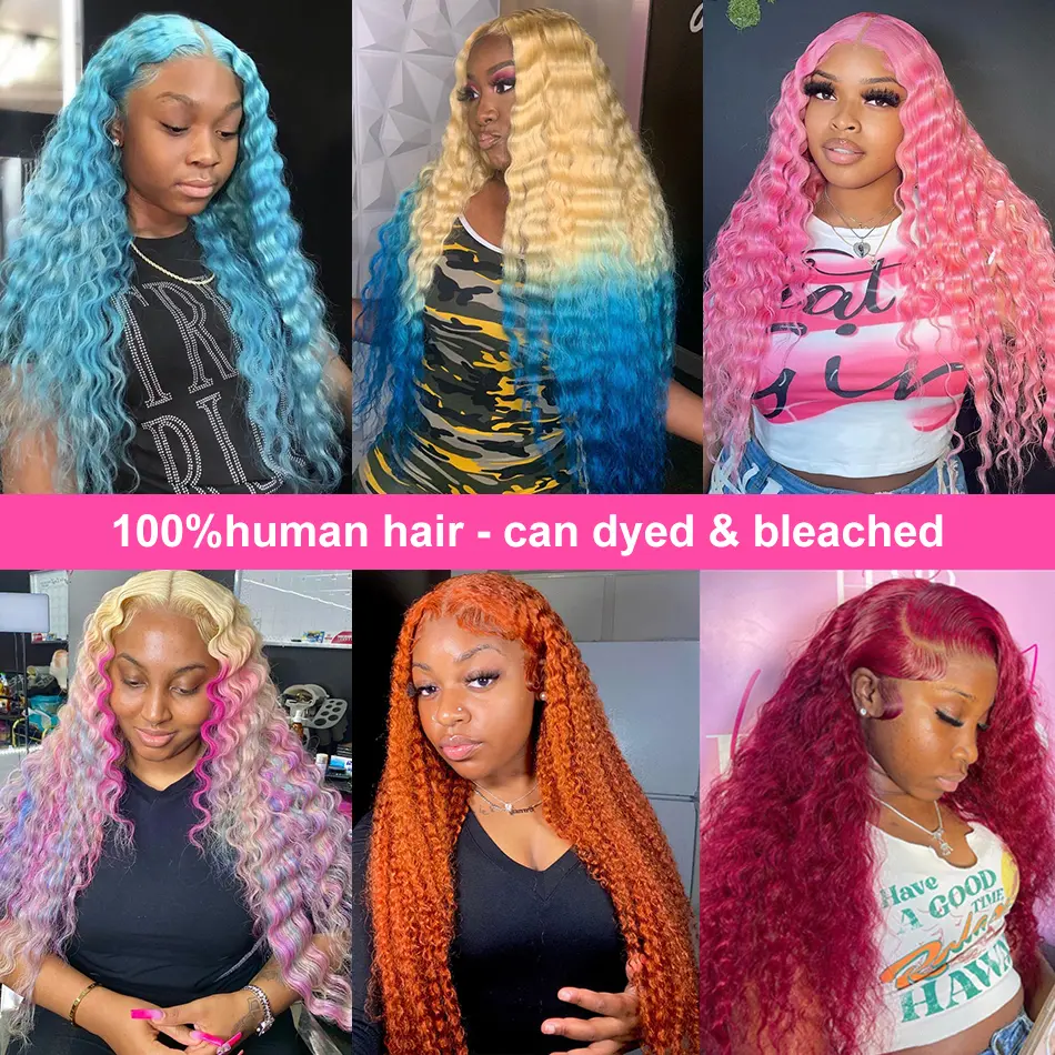 Silkwave Water Wave 613 Hd Lace Frontal Wig 13x6 Human Hair Wigs Deep Wave Blonde Honey Colored Curly Wigs For Women Brazilian