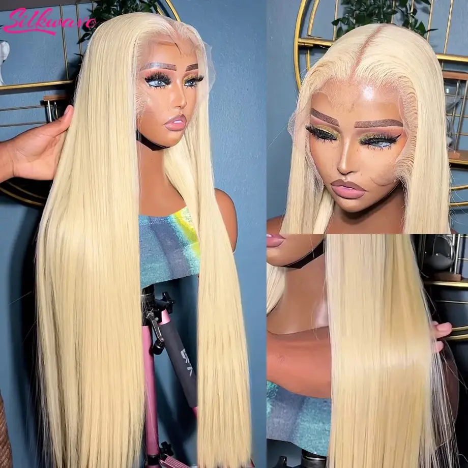 Silkwave 613 Hd Lace Frontal Wig 13x6 Human Hair Wigs Blonde Colored Straight 13x4 Hd Lace Front Wig Pre Plucked For Women