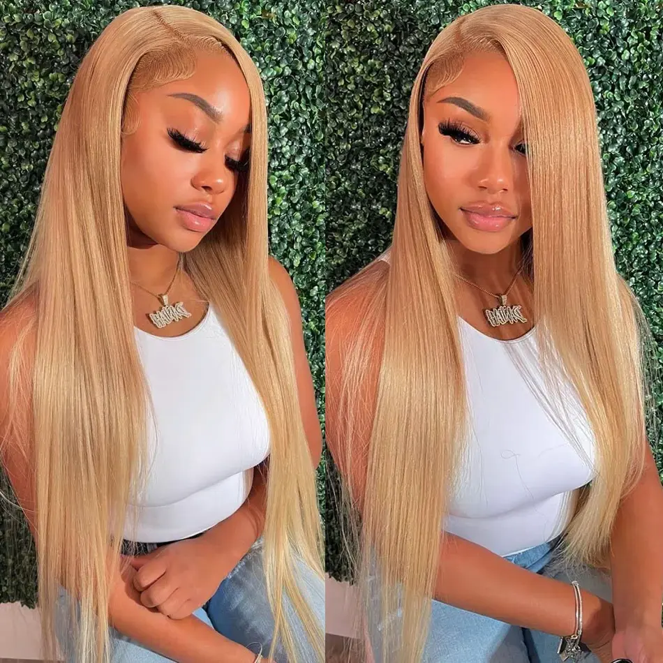 Silkwave Honey Blonde Wig Human Hair 13x6 Hd Frontal Wigs 13x4 Straight Lace Front Wig #27 Colored Wigs Pre Plucked For Women