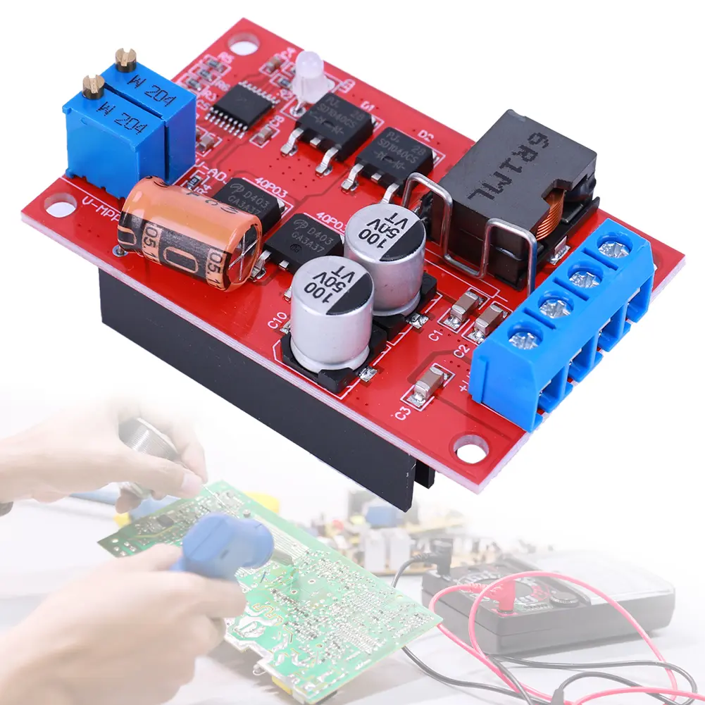 DC 8-28V 5A/6A Lithium Battery Charging Board MPPT Solar Charge Controller Solar Charging Board Battery Charging Module