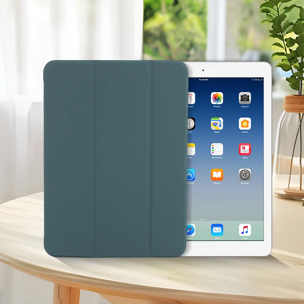 Cover Case for iPad 10th Generation 10.9 Inch 2022 with Soft Silicone Back Protective Smart Cover with Stand