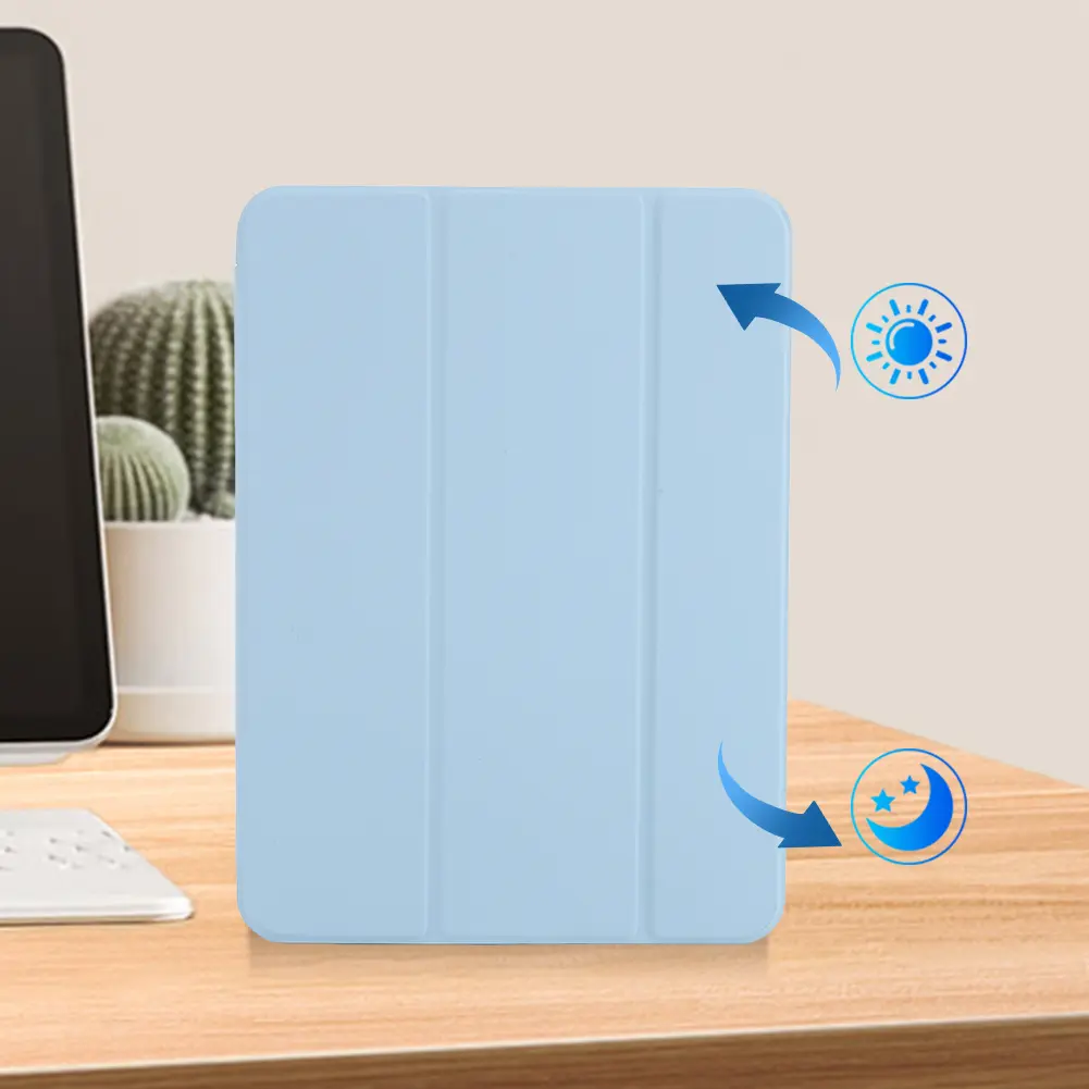 Cover Case for iPad 10th Generation 10.9 Inch 2022 with Soft Silicone Back Protective Smart Cover with Stand