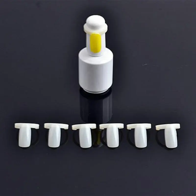 50 Pcs/Set Nail Polish UV Gel Color Pops Display Natural Nail Art Ring Style Nail Tips Chart Full Nail