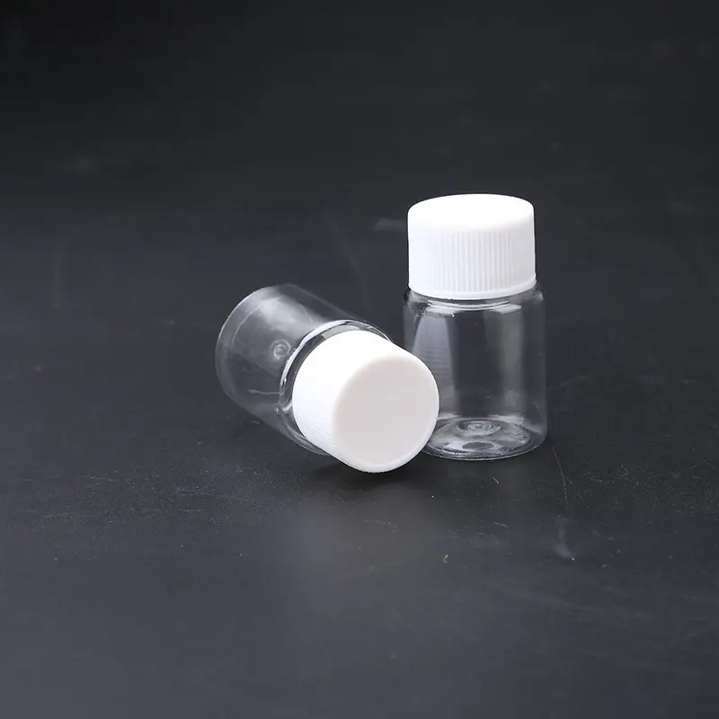 10PCS 15ML Portable Clear Plastic Bottles Small Vial Liquid, Solid Vial Packing Bottle Wholesale Small Medicine Bottle