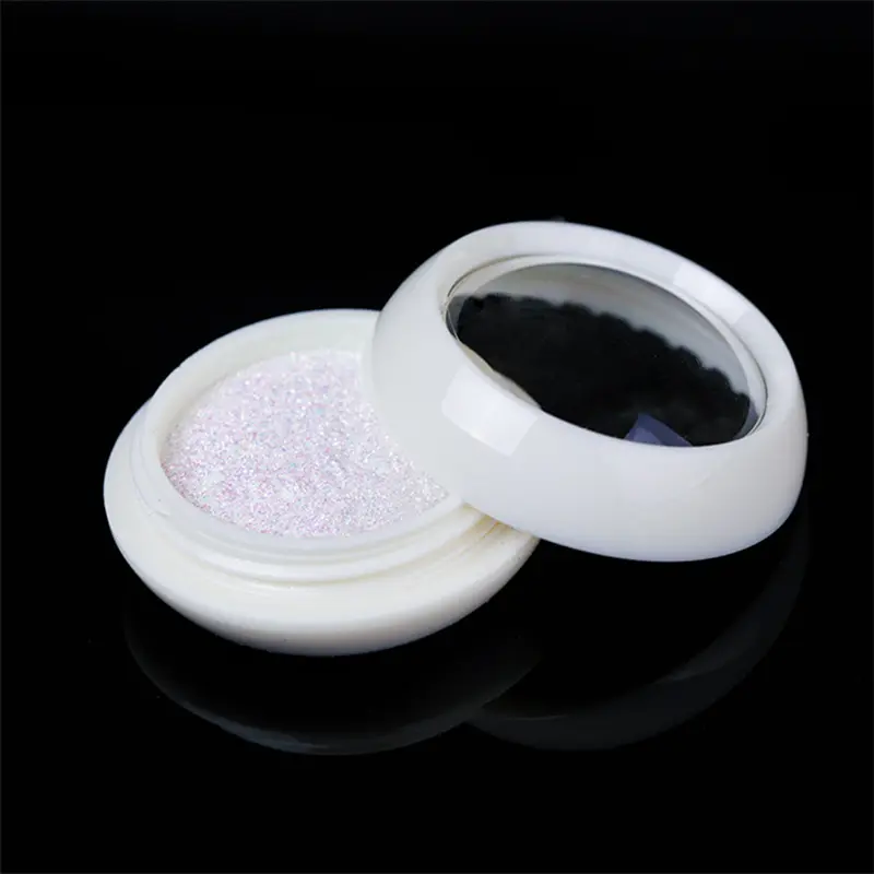 2023 New Nail Glitter Pearl Neon Pink Rub for Nails Jewelry Glitter Pink Color Shell Powder Mermaid Pearl Mirror Powder