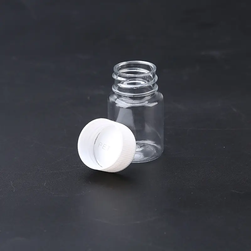 10PCS 15ML Portable Clear Plastic Bottles Small Vial Liquid, Solid Vial Packing Bottle Wholesale Small Medicine Bottle