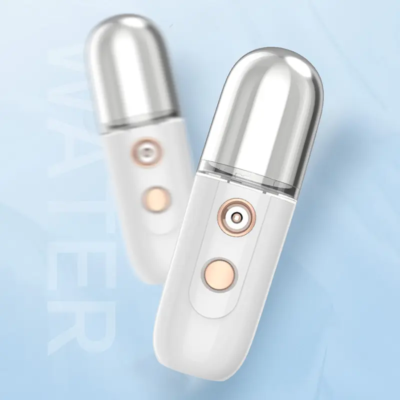 Mini Portable Humidifier Nano Mister Facial Steamer Device Beauty Spray Hydrating Apparatus Cold Spray Apparatus Rechargeable