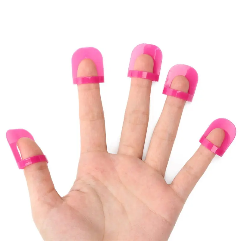 26 Pcs Professional Reusable Nails Edge Skin Barrier Nail Polish Stencils Kit Manicure Nail Art Polish Tip Protectors Nail Care