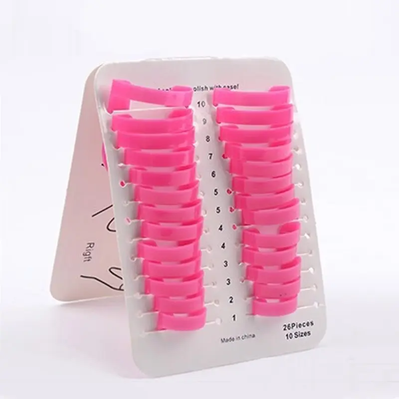 26 Pcs Professional Reusable Nails Edge Skin Barrier Nail Polish Stencils Kit Manicure Nail Art Polish Tip Protectors Nail Care