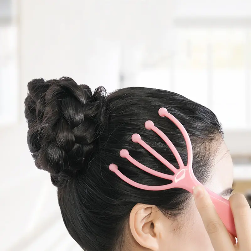 1Pcs Five Finger Head Massager Steel Ball Head Massage Relaxation Massager Hair Held Scalp Neck Stress Relief Reduce Stress