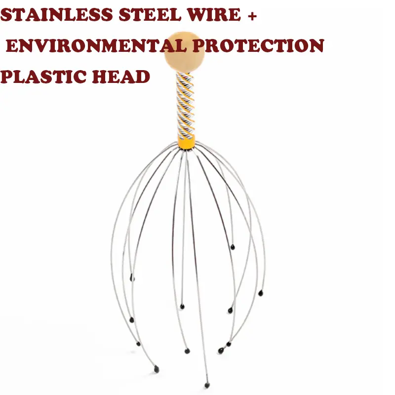 Claw Massager Body Massager Octopus Head Scalp Neck Equipment Stress Release Relax Massage Tens Pain Relief Head Care