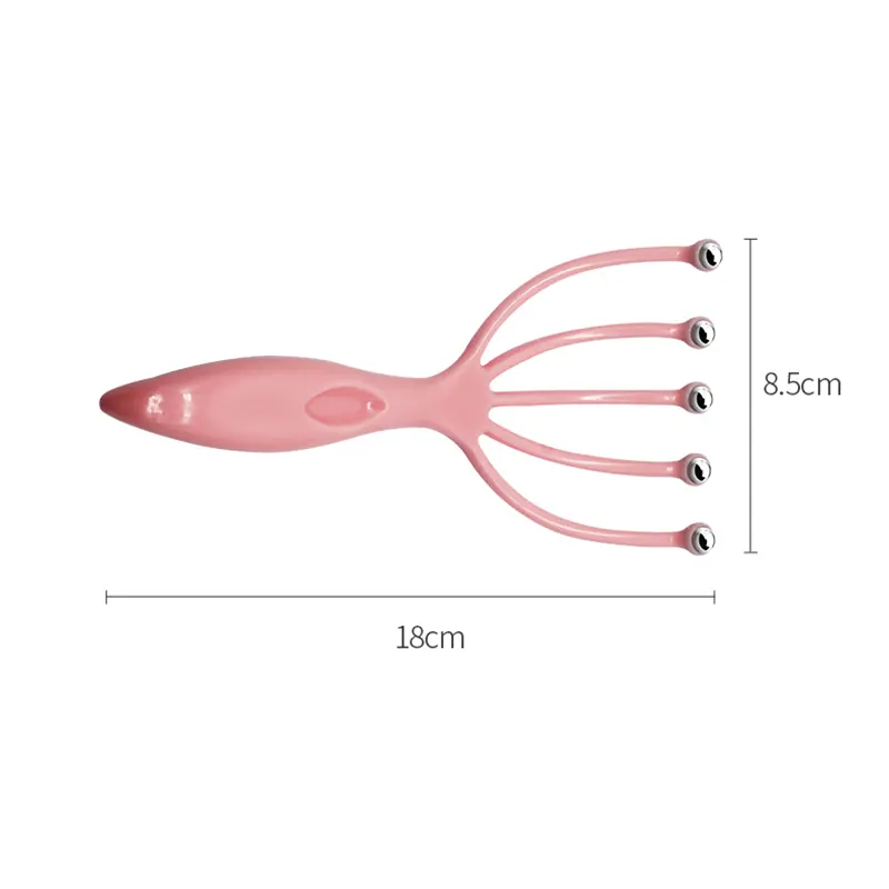 1Pcs Five Finger Head Massager Steel Ball Head Massage Relaxation Massager Hair Held Scalp Neck Stress Relief Reduce Stress