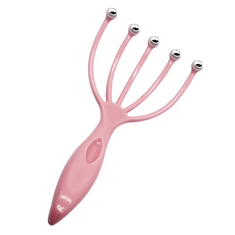 1Pcs Five Finger Head Massager Steel Ball Head Massage Relaxation Massager Hair Held Scalp Neck Stress Relief Reduce Stress