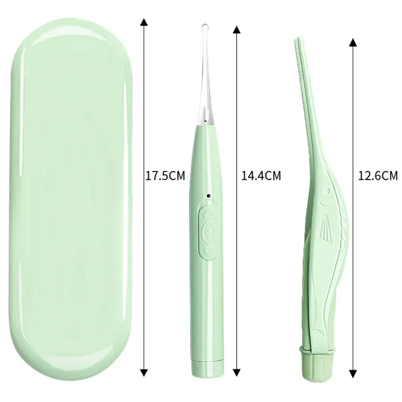 Baby Ear Cleaner Spoon LED Flash Light Ear Wax Curette Picker Visual Children Earpick Eer Wax Dig Remover Ear Nose Novel Tweezer