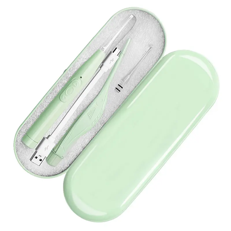 Baby Ear Cleaner Spoon LED Flash Light Ear Wax Curette Picker Visual Children Earpick Eer Wax Dig Remover Ear Nose Novel Tweezer