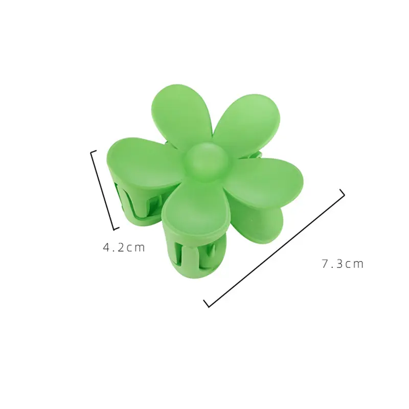Fashion Big Blue Flower Plastic Hair Claws  Pink Acrylic Hair Clip Claw Hairdressing Tool Hair Accessories for Women Party