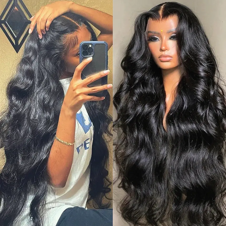 40 Inch Body Wave Human Hair Wigs 13x6 Hd Lace Frontal Wig Brazilian 13x4 Transparent Lace Front 100% Human Hair Wig For Women