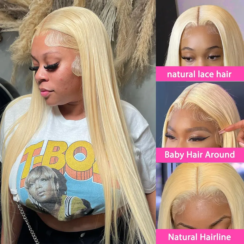 613 Honey Blonde Wig Human Hair 30 38 Inch 13x6 Hd Bone Straight Lace Frontal Wig 200 Density 13x4 Lace Front Wigs For Women