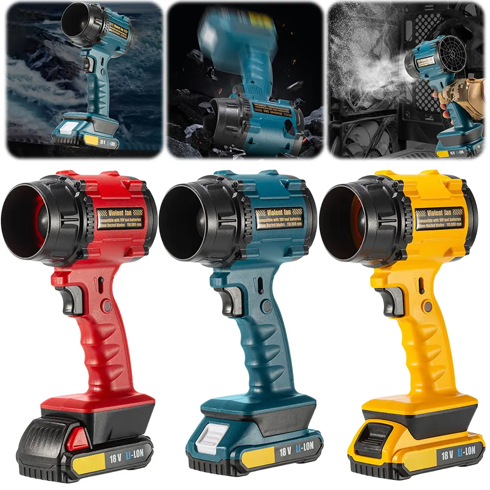 Turbo Fan Turbine Jet Blower 1000W Electric Air Duster Cordless Jet Fan Powerful Air Blower for Car Cleaning