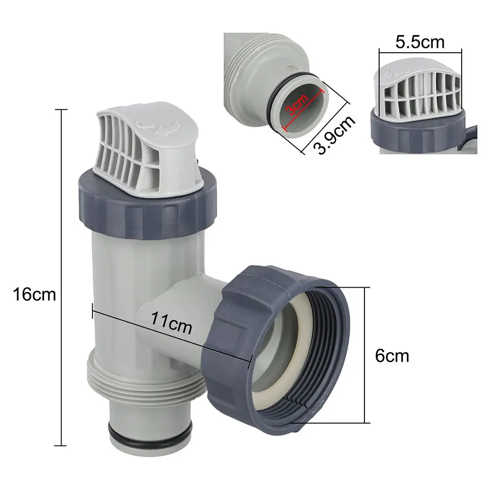 Replacement Plunger Valve Plastic Above Ground Plunger Valve for Intex 28635EG 28633EG 28671EG