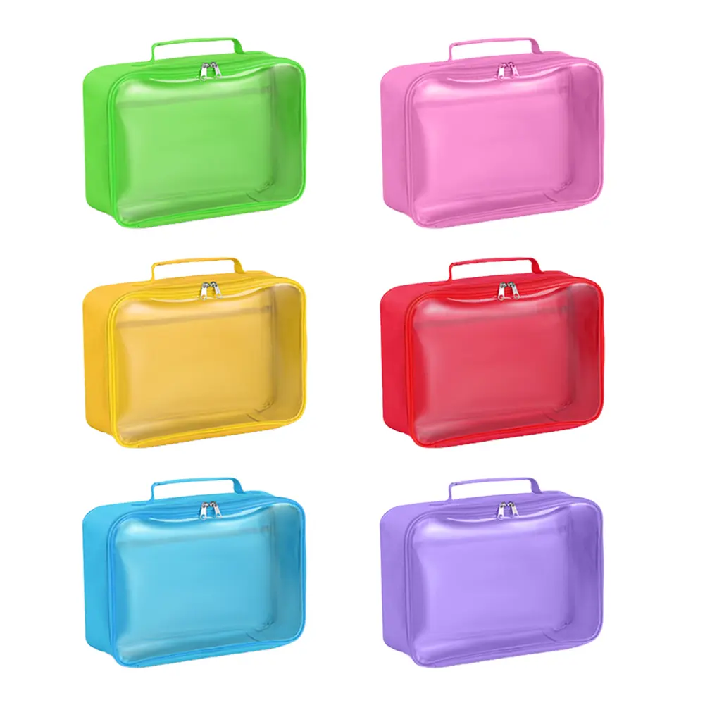 6Pcs PVC Storage Bag Dust-Proof & Waterproof Board Game Storage Bag Clear Organizer Bags for Board Games Building Blocks Puzzles