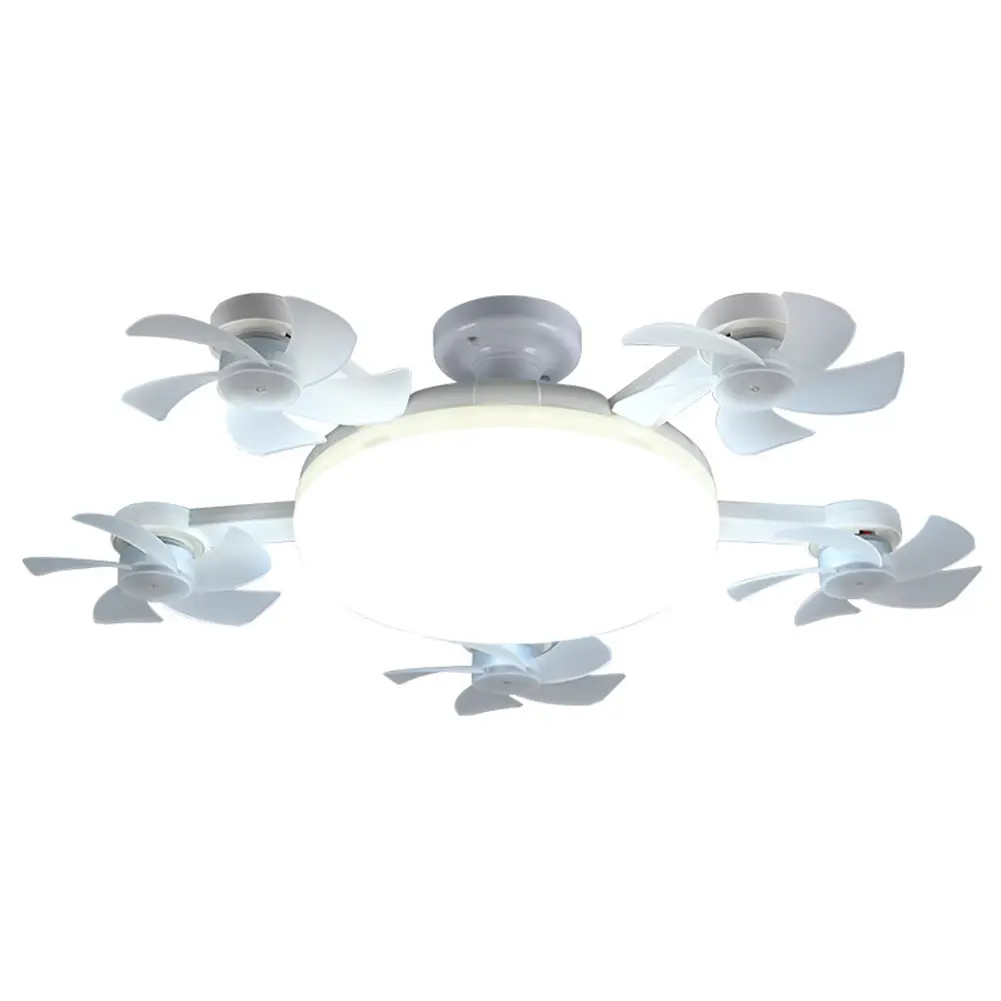 Screw-in Socket Light Fan with Remote Control Ceiling Fan Lamp 3 Wind Speeds for Living Room Bedroom Kitchen