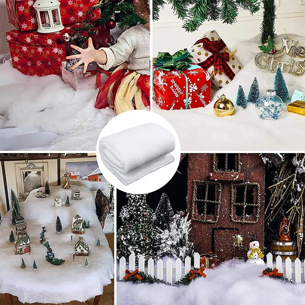 1-3PCS Winter Snow Christmas Decoration Realistic Artificial Cotton Snow Create Enchanting Winter Landscapes Snow Gifts for Kids