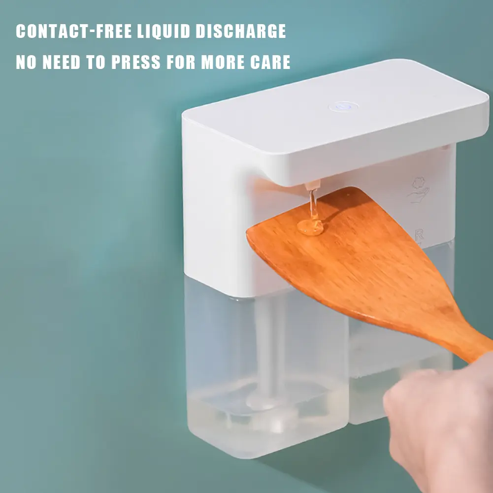 300ML Liquid Foam Soap Dispenser USB Charging Touchless Foaming Soap Dispenser Wall Mount 0.25s Liquid Out for Kitchen Bathroom