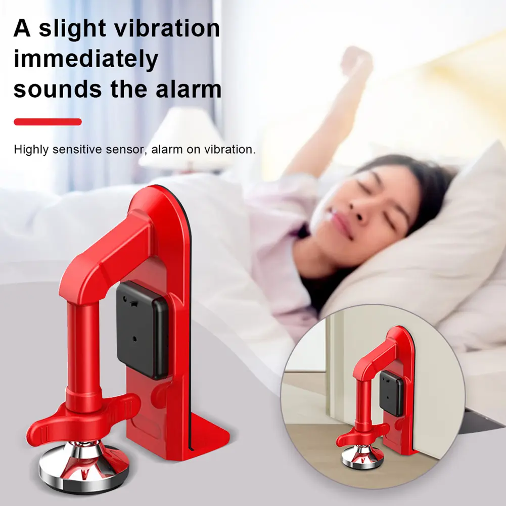 Door Stopper Portable Door Lock for Travel Security Anti Theft Door Stoppers Security for Travel/Apartment/Safety Self Defense