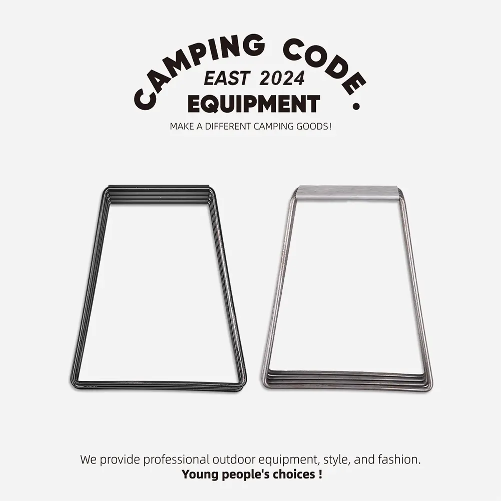 Camping Foldable Metal Stand Carbon Steel Aluminum Alloy Box Stand Outdoor Storage Boxes Shelves for Outdoor Picnic Fishing