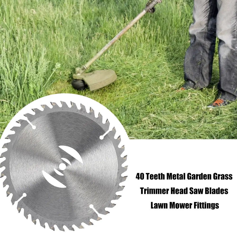 40 Teeth Lawn Mower Grass Trimmer Head Replacement Steel Electric Weeder Saw Blades Garden Power Tool Accessories