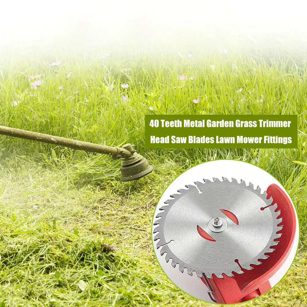 40 Teeth Lawn Mower Grass Trimmer Head Replacement Steel Electric Weeder Saw Blades Garden Power Tool Accessories