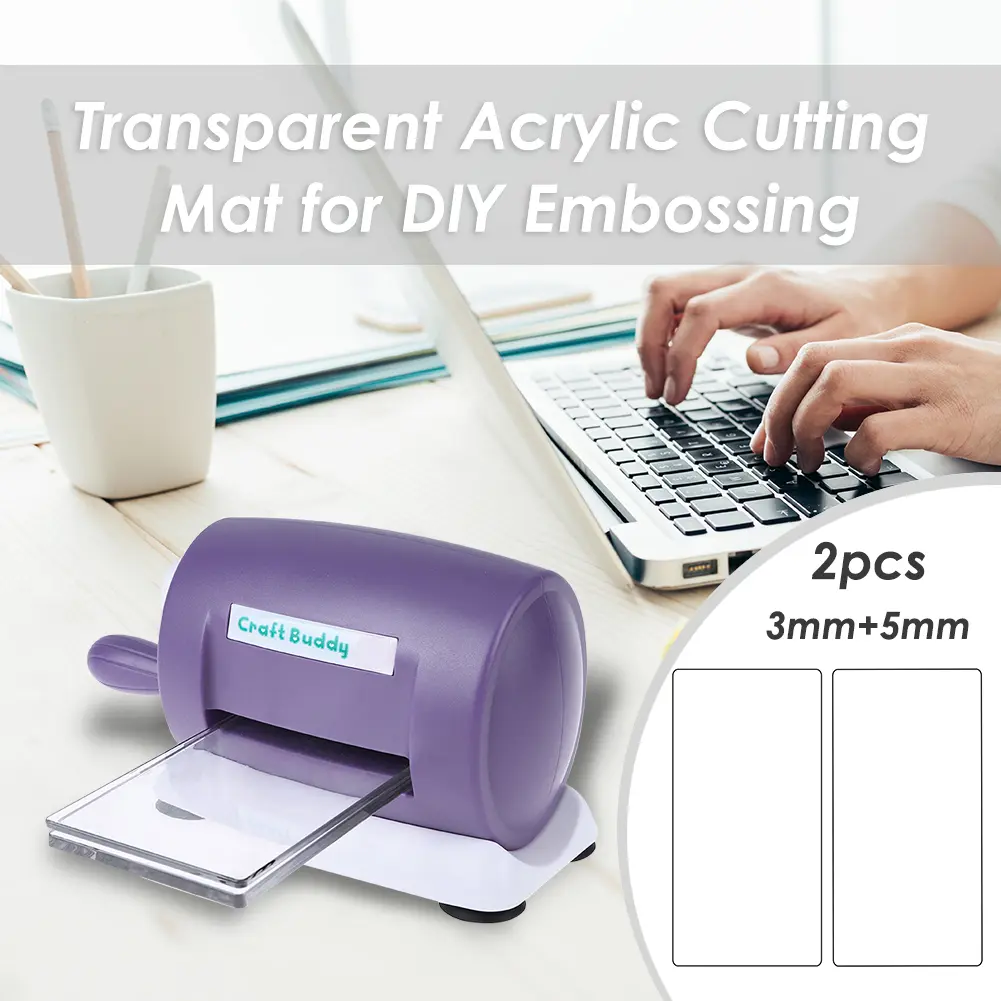 Acrylic Cutting Die Machine Standard DIY Cutting Machine Gasket Portable Replaceable 2 Sizes for Embossing Cutting Tool