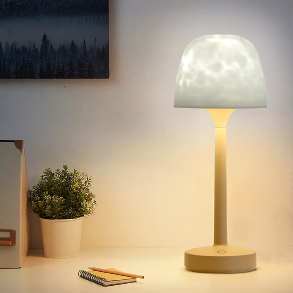 Aurora Projection Lights LED Remote Control Night Light Water Ripple Projection Lamp Bedoom Home Decoration Colorful Table Lamps