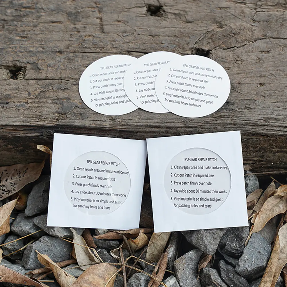 Round Puncture Repair Patch Heat Resistant Transparent Pools Repair Glue Waterproof Pool Puncture Repair Patch for Air Mattress