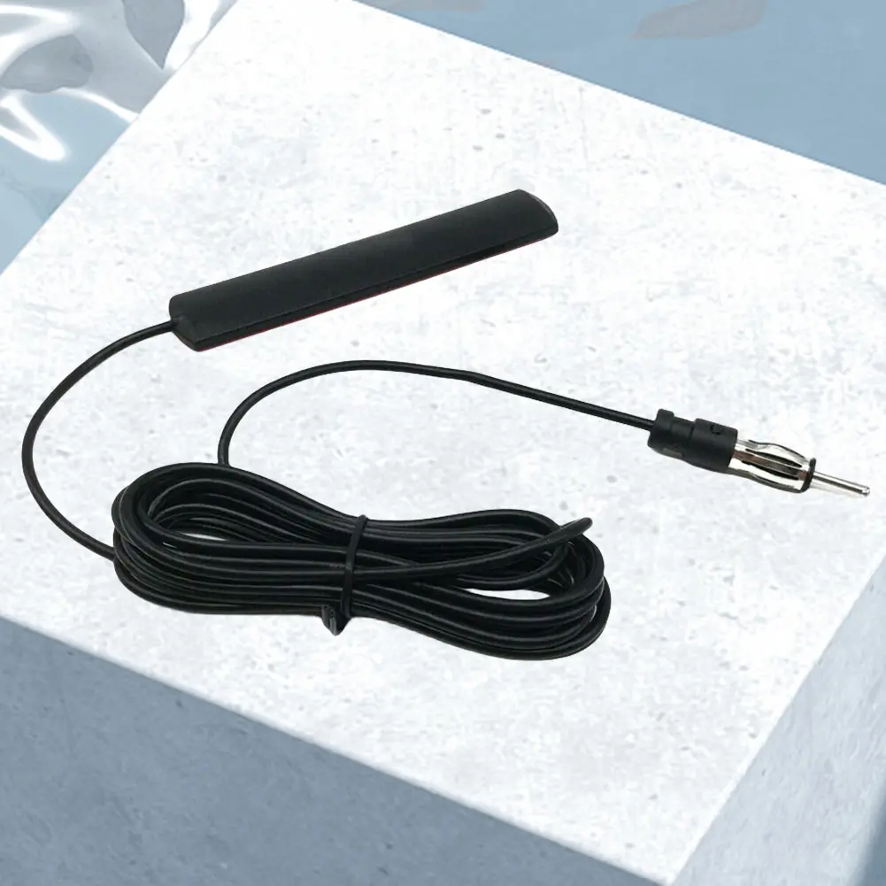 DC 5-12V Car Interior Hidden Amplified Antenna 85-860Mhz Car Hidden Amplified Antenna Car Radio Patch Aerial for Truck Boat Auto