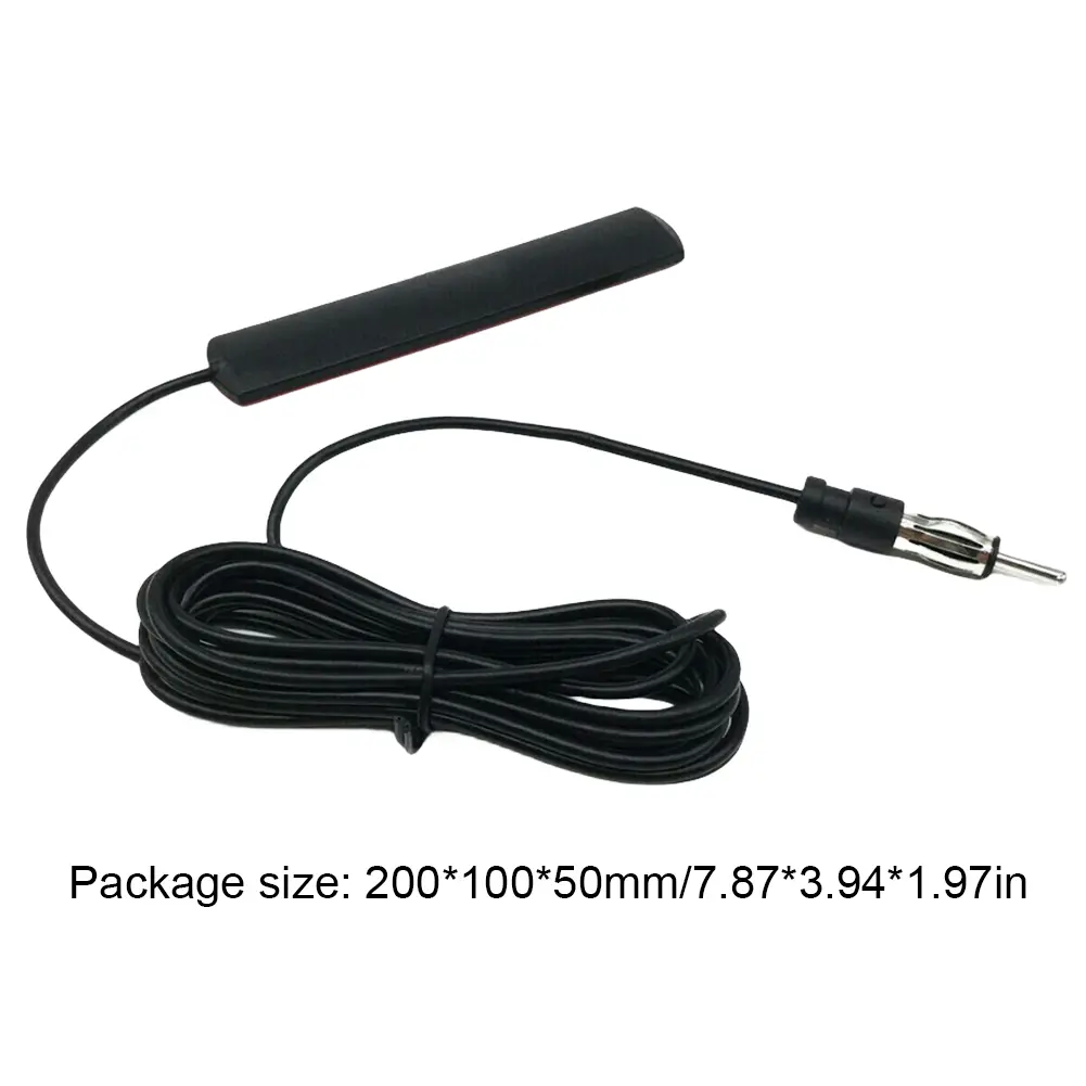 DC 5-12V Car Interior Hidden Amplified Antenna 85-860Mhz Car Hidden Amplified Antenna Car Radio Patch Aerial for Truck Boat Auto